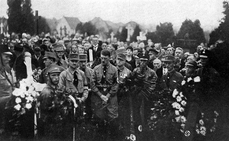 Hitler at Erich Jost's funeral in Lorsch